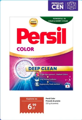 Proszek do prania Persil Color 4 prania promocja w Biedronka