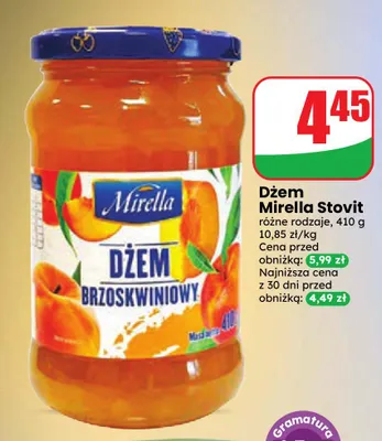 Dżem Mirella Stovit promocja w Dino