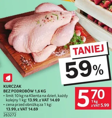 Kurczak bez podrobów 1,6kg promocja w Selgros