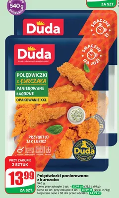 Polędwiczki panierowane z kurczaka Duda promocja w Dino