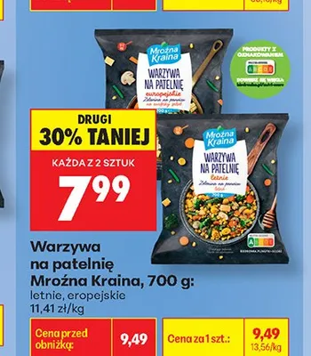 Warzywa na patelnię Mroźna Kraina europejskie promocja w Biedronka