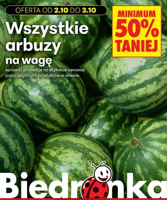 Arbuzy na wagę promocja w Biedronka