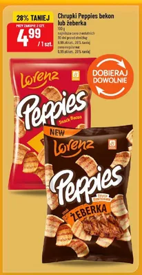 Chrupki Peppies bekon Lorenz promocja w POLOmarket