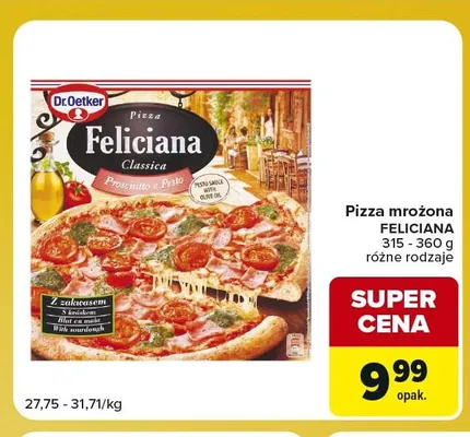 Pizza mrożona Feliciana Dr. Oetker promocja w Carrefour Express