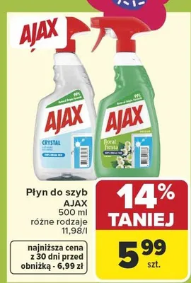 Płyn do szyb Crystal różne rodzaje promocja w Carrefour Market