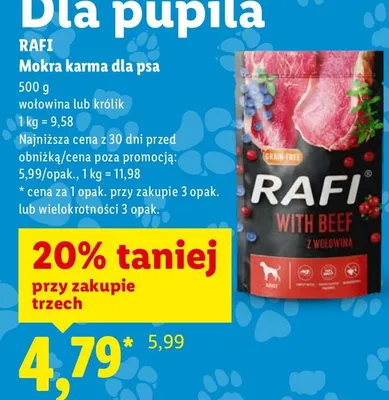 Mokra karma dla psa promocja w Lidl