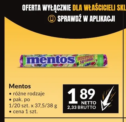 Mentos promocja w Makro