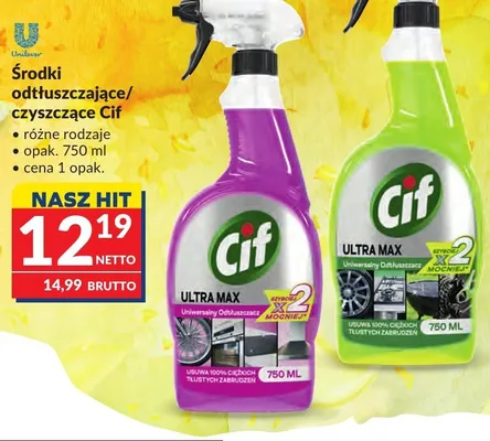 Środek odtłuszczający/czyszczący Cif promocja w Makro