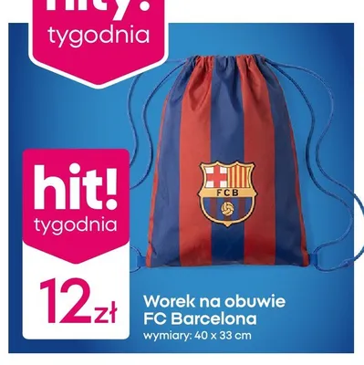 Worek na obuwie FC Barcelona promocja w Pepco