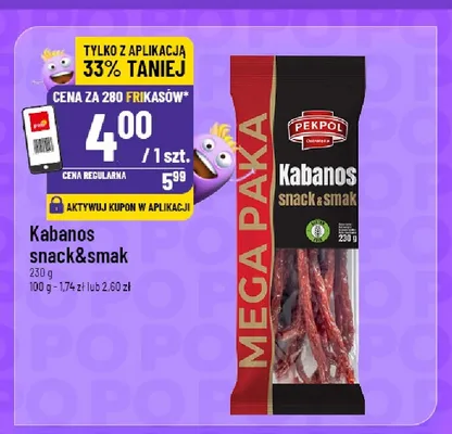 Kabanos snack & smak Pekpol promocja w POLOmarket