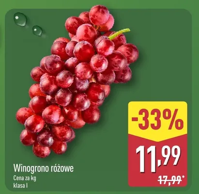 Winogrono różowe promocja w Aldi