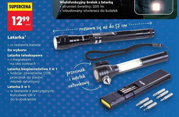 Latarka 2 w 1 Lethe. promocja w Biedronka