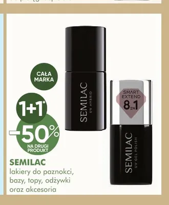 Lakiery do paznokci, bazy, topy, odżywki oraz akcesoria Semilac promocja w Super-Pharm