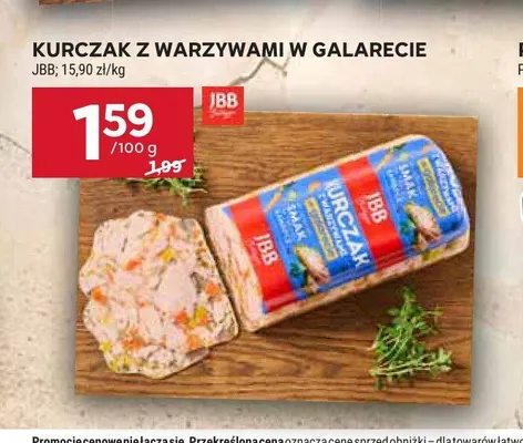 Kurczak z warzywami w galarecie JBB promocja w Stokrotka
