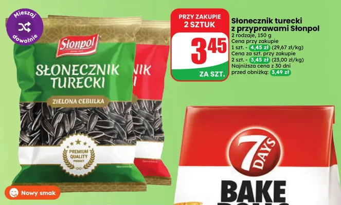 Słonecznik turecki z przyprawami Słonpol promocja w Dino