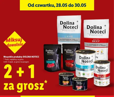 Karma dla psa Dolina Noteci Premium Beef promocja w Lidl