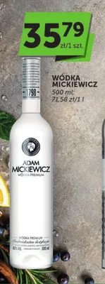 Wódka Mickiewicz Adam Mickiewicz promocja w Groszek