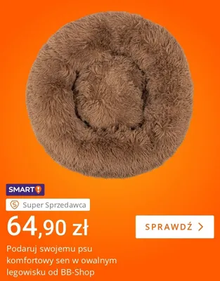Legowisko owalne dla psa BB-Shop promocja w Allegro