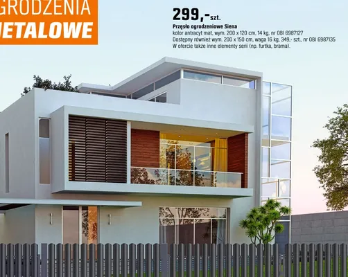 Przęsło ogrodzeniowe Siena promocja w OBI
