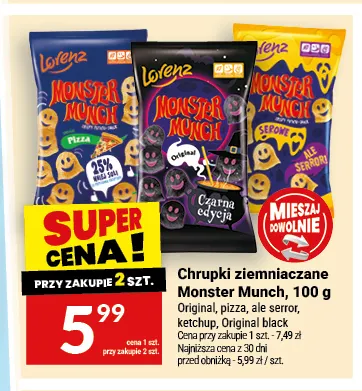Chrupki ziemniaczane Monster Munch Original promocja w Twój Market
