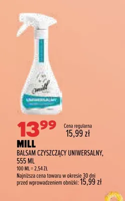 Balsam czyszczący uniwersalny Mill promocja w Drogerie Natura