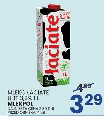 Mleko UHT 3,2% promocja w Wafelek