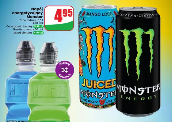 Napój energetyzujący Monster Juiced Mango Loco promocja w Dino