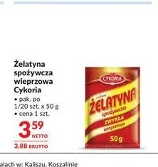 Żelatyna spożywcza wieprzowa Cykoria promocja w Makro