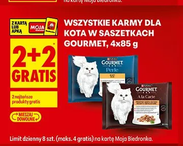 Karma dla kota w saszetkach Gourmet promocja w Biedronka