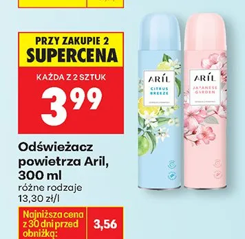 Odświeżacz powietrza różne rodzaje promocja w Biedronka