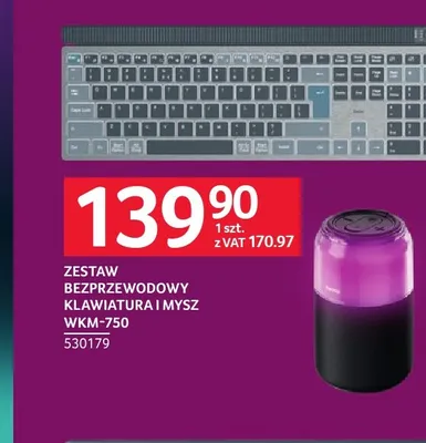 Zestaw bezprzewodowy klawiatura i mysz Hama WKM-750 promocja w Selgros