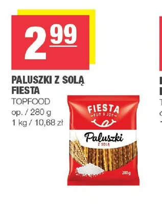 Paluszki z solą Fiesta promocja w SPAR