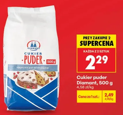 Cukier puder Diamant promocja w Biedronka