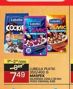 Płatki Cookie Lubella promocja w Wafelek