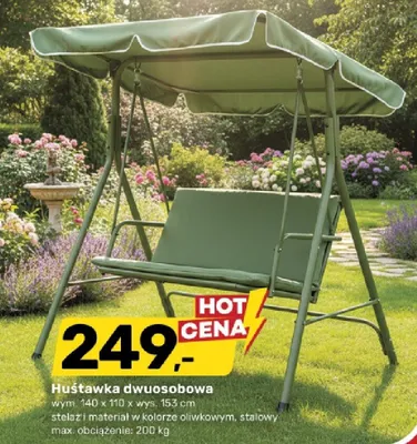 Huśtawka dwuosobowa promocja w Bricomarche