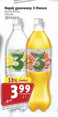 Napój gazowany 3 Owoce Zbyszko Pomarańcze promocja w Prim Market
