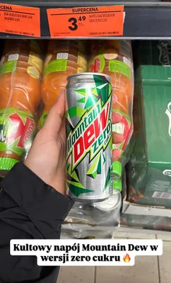Napój gazowany Mountain Dew Zero cukru promocja w Biedronka