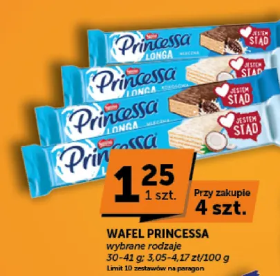 Wafel Princessa Longa kokosowa promocja w ABC