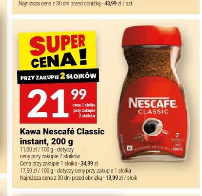 Kawa rozpuszczalna Nescafé Classic promocja w Twój Market