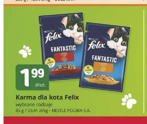Karma dla kota Felix Fantastic promocja w Marketvita
