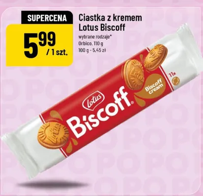 Ciastka z kremem Lotus Biscoff promocja w POLOmarket
