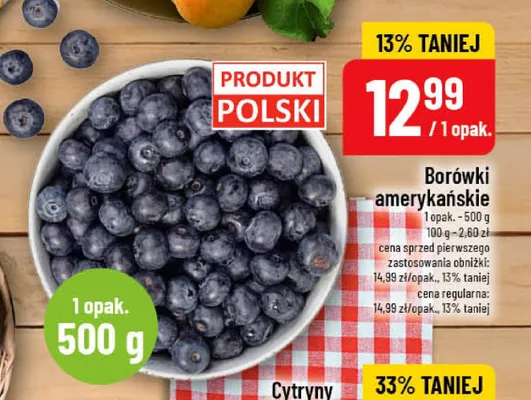 Borówki amerykańskie promocja w POLOmarket