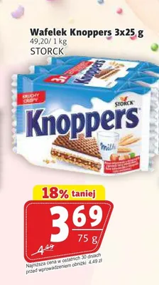 Wafelek Knoppers 3-pak promocja w Prim Market