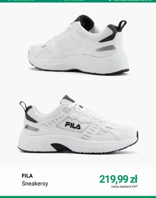 Sneakersy Fila promocja w Deichmann