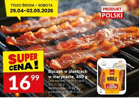 Boczek w plastrach w marynacie Białecki Wędzarnia promocja w Twój Market