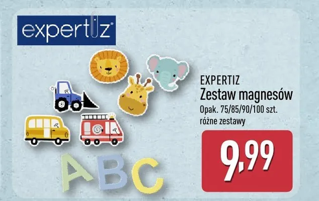 Zestaw magnesów Expertiz promocja w Aldi
