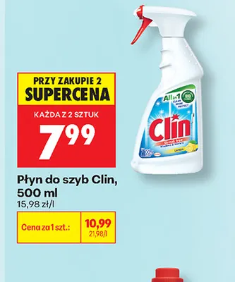 Płyn do szyb Clin promocja w Biedronka