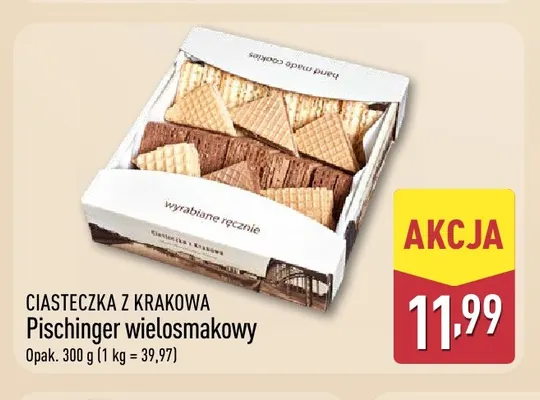 Pischinger wielosmakowy Ciasteczka z Krakowa promocja w Aldi