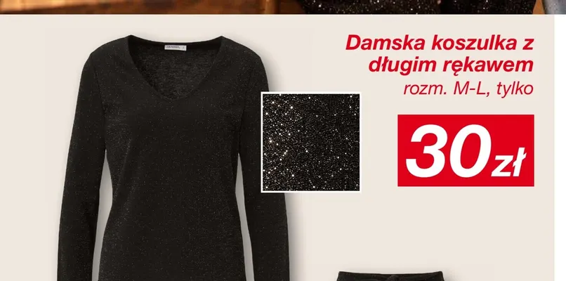 Damska koszulka z długim rękawem promocja w KiK
