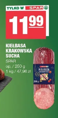 Kiełbasa krakowska sucha SPAR promocja w SPAR